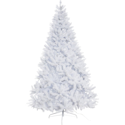 Artificial LED fir tree, white, stand included, height 1800 mm, with 350 LEDs.