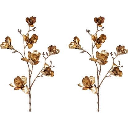 Magnolia, old gold, pack of 2, overall height 1040 mm.