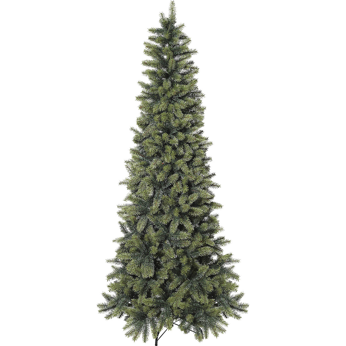 Fir tree, slim, PVC free, stand included, overall height 1800 mm.