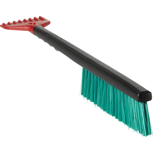 Snow brush, with ice scraper, pack of 10, hard, black.