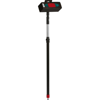 Car brush with telescopic handle, compatible with Gardena couplings, black.
