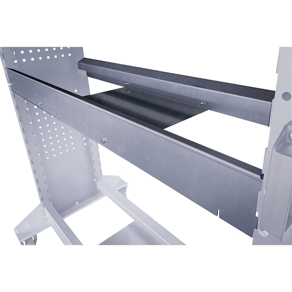 Tyre transport trolley, with perforated walls, 2 sided, LxWxH 1200 x 380 x 1750 mm.