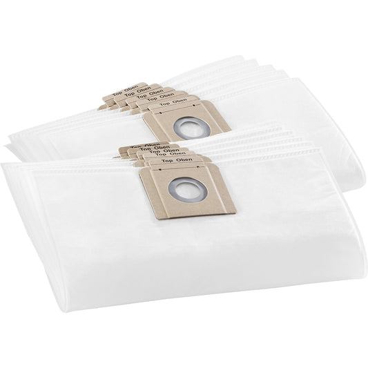 Fleece filter bags, for model T 15/1 and T 17/1, pack of 10.