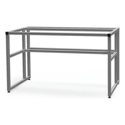 workalu® aluminium workbench, base frame, aluminium, 4 legs, WxH 700 x 850 mm.