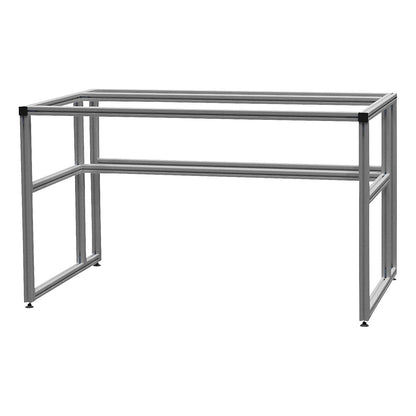 workalu® aluminium workbench, base frame, aluminium, 4 legs, WxH 1750 x 850 mm.