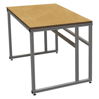 Workbench top beech multiplex, worktop thickness 40 mm, WxD 1750 x 940 mm.
