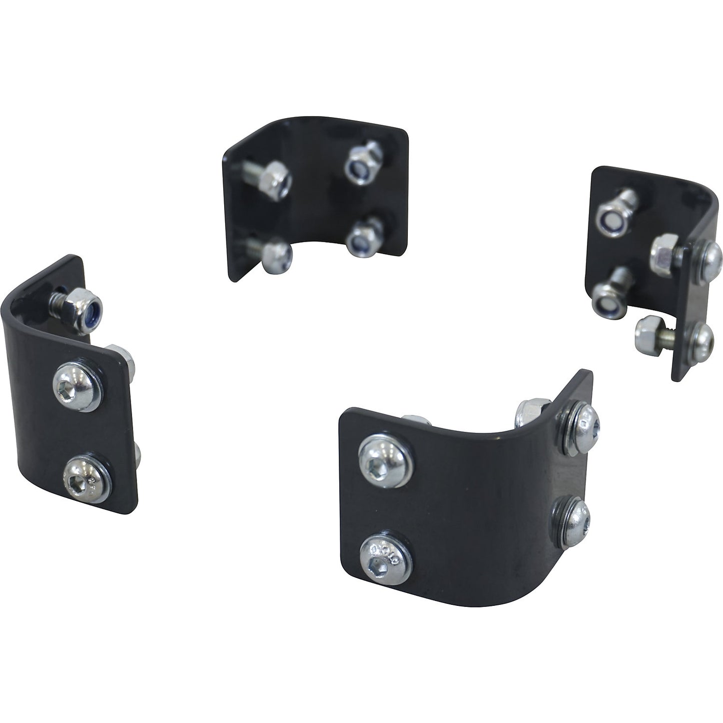 CustomLine connector, for assembly trolley and shelf truck, pack of 4, length 53 mm, charcoal RAL 7016.