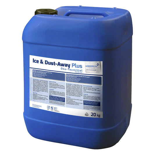 Eco-friendly liquid de-icing agent, de-icing effective down to -17 °C, pack, 20 kg canister, pack of 6.