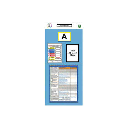 Individual rack end shadow board, rack assessment, HxW 2000 x 900 mm, blue.