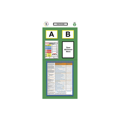 Modular rack end shadow board, rack assessment, HxW 2000 x 900 mm, green.