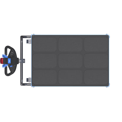 CustomLine shelf truck with electric drive, 5 shelves, charcoal RAL 7016, fully elastic.