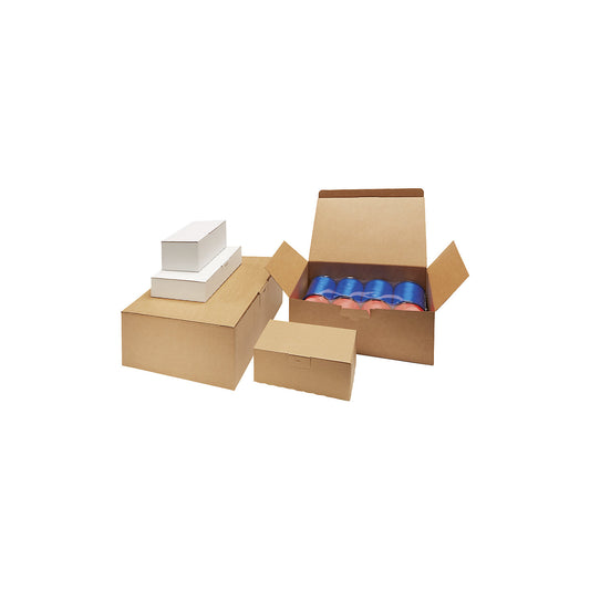 Quick box, brown, internal dimensions 346 x 243 x 39 mm, pack of 20.