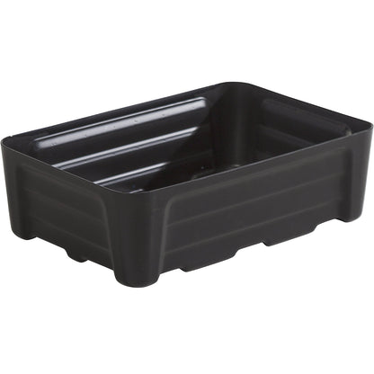 PE sump tray for small containers, without grate, collection capacity 30 l.