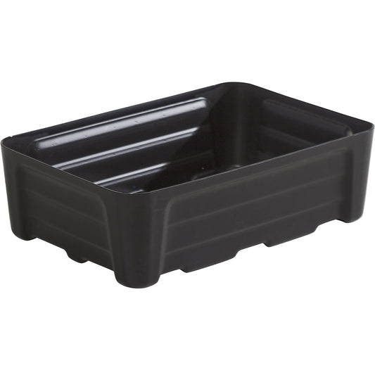 PE sump tray for small containers, without grate, collection capacity 30 l.