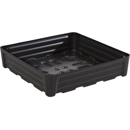 PE sump tray for small containers, without grate, collection capacity 80 l.