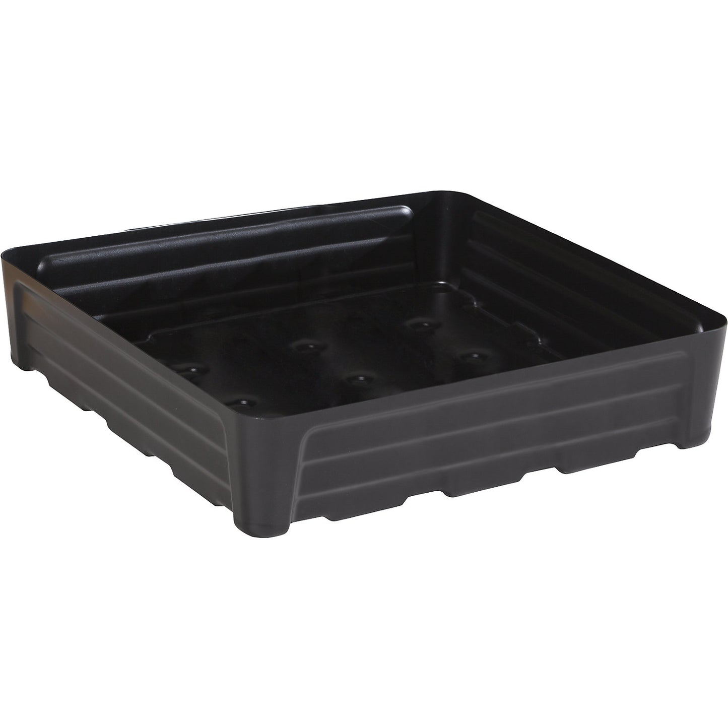 PE sump tray for small containers, without grate, collection capacity 80 l.
