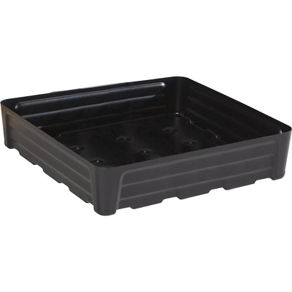 PE sump tray for small containers, without grate, collection capacity 80 l.