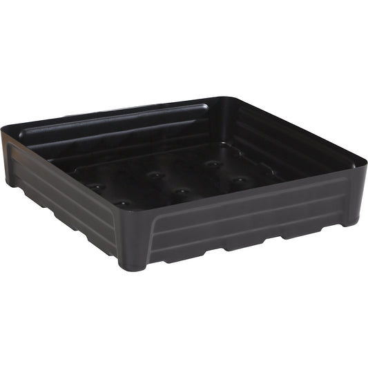 PE sump tray for small containers, without grate, collection capacity 80 l.