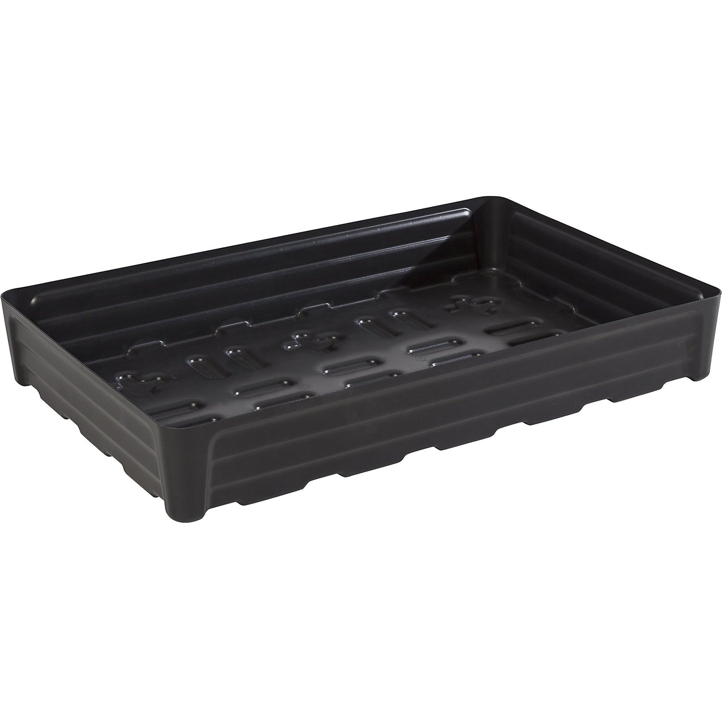PE sump tray for small containers, without grate, collection capacity 120 l.