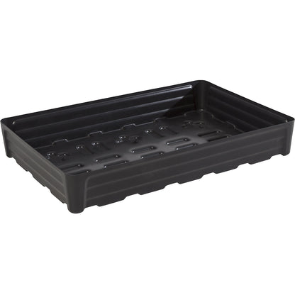 PE sump tray for small containers, without grate, collection capacity 120 l.