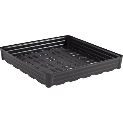 PE sump tray for small containers, without grate, collection capacity 180 l.