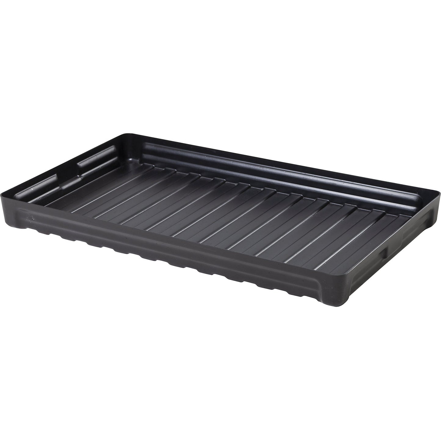 PE small container shelf sump tray, dissipative, without certification, collection capacity 30 l.