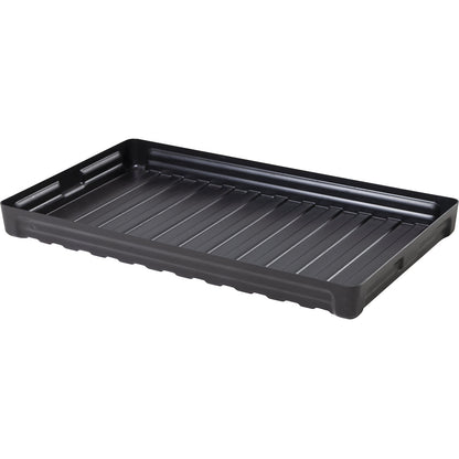 PE small container shelf sump tray, dissipative, without certification, collection capacity 30 l.