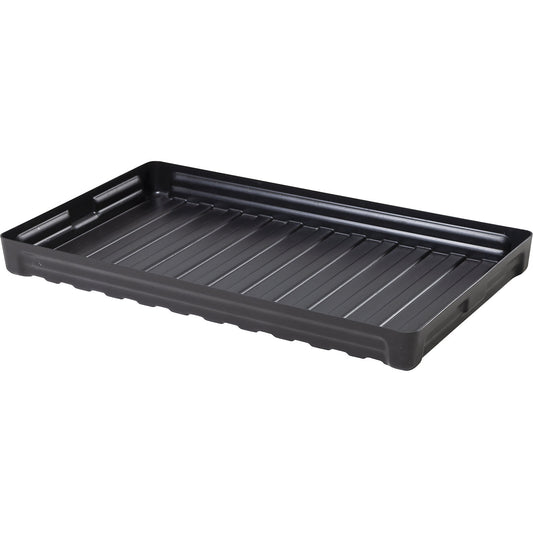 PE small container shelf sump tray, dissipative, without certification, collection capacity 30 l.