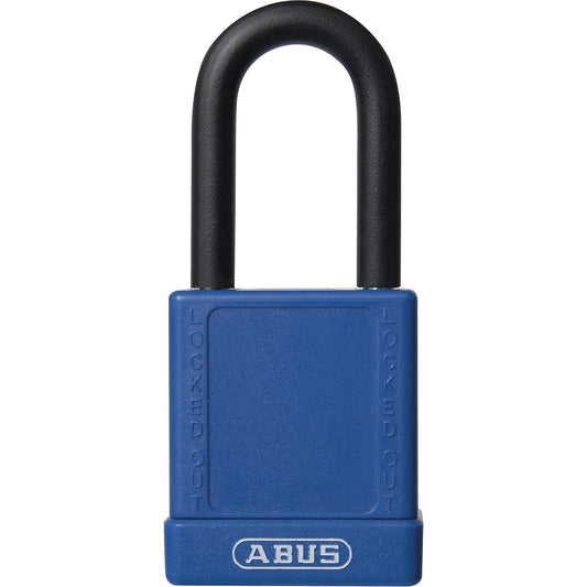 Padlock, lock out, aluminium, 74/40, pack of 6, blue.