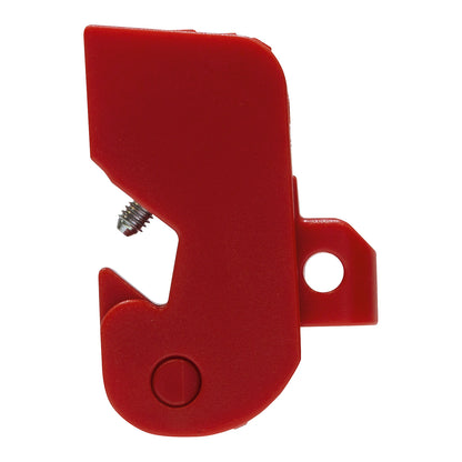 Universal E203 circuit breaker interlock, single pole, ABS, red.