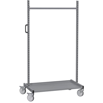 Tool and assembly trolley, can be fitted out individually with accessory elements, steel, grey.