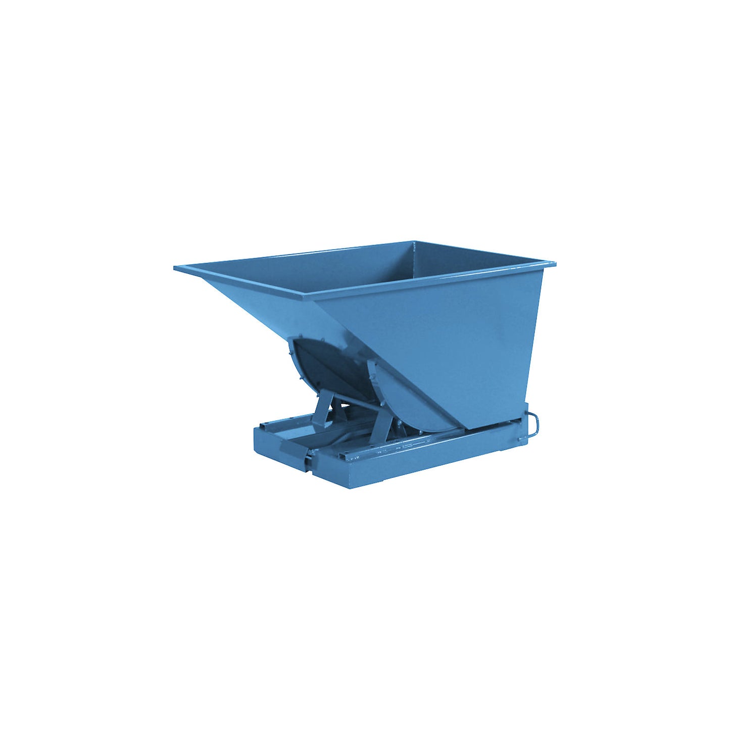 Tilting skip, blue, capacity 300 l.