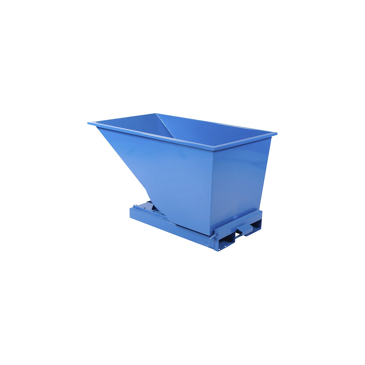 Tilting skip, blue, capacity 600 l.