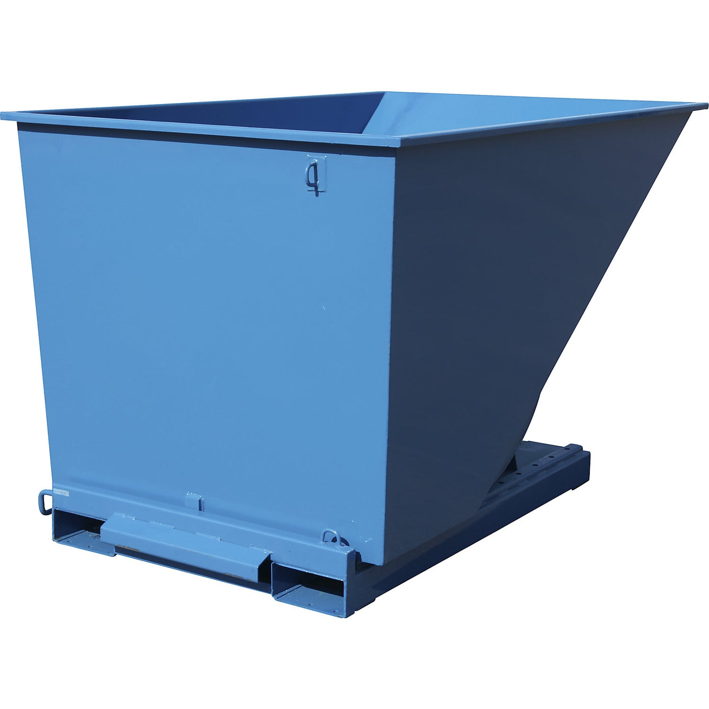 Tilting skip, blue, capacity 2000 l.
