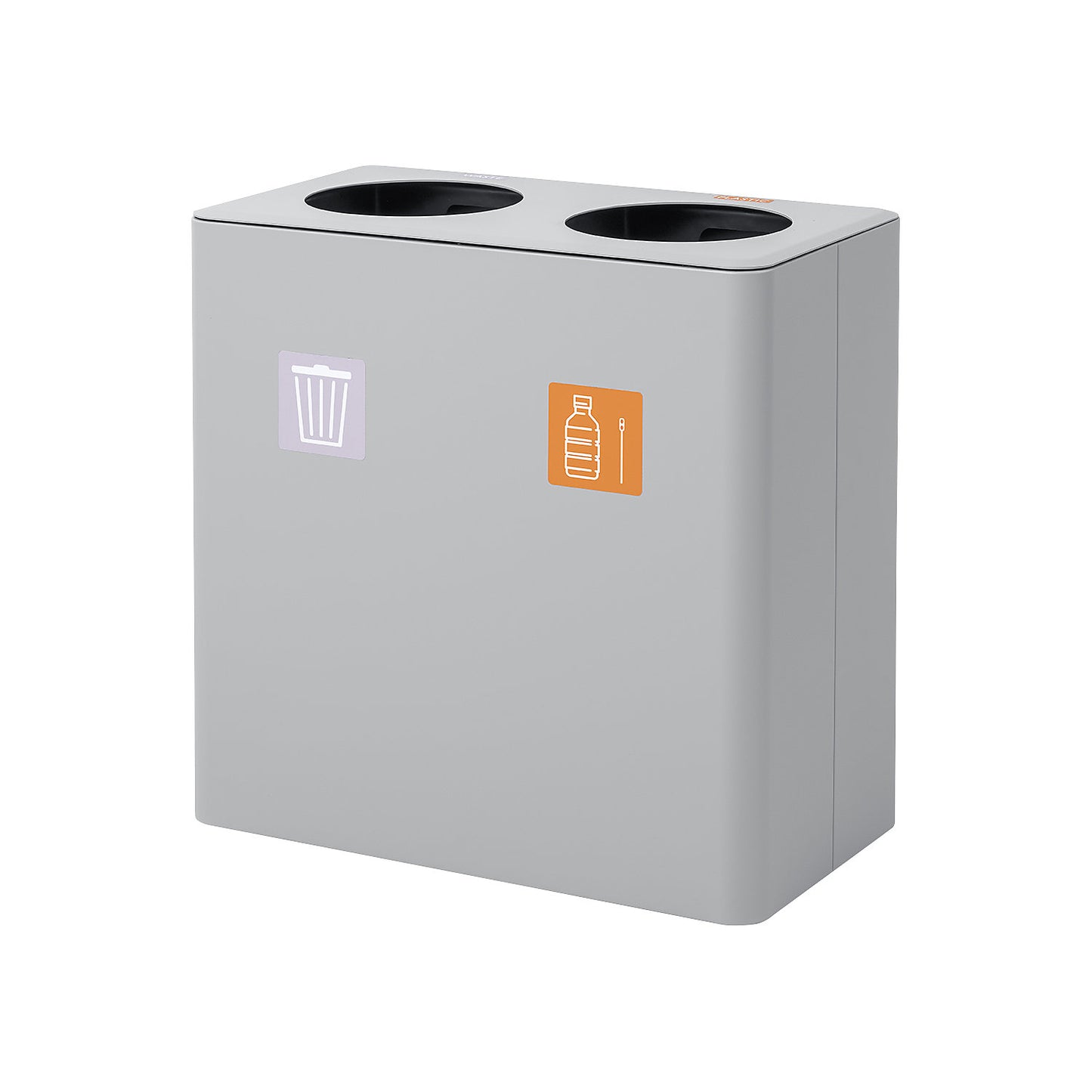 Recyclable waste collector, capacity 2 x 30 l, with inner containers.