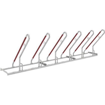 Bike rack, model 0500 XBF, single sided, 6 parking spaces.