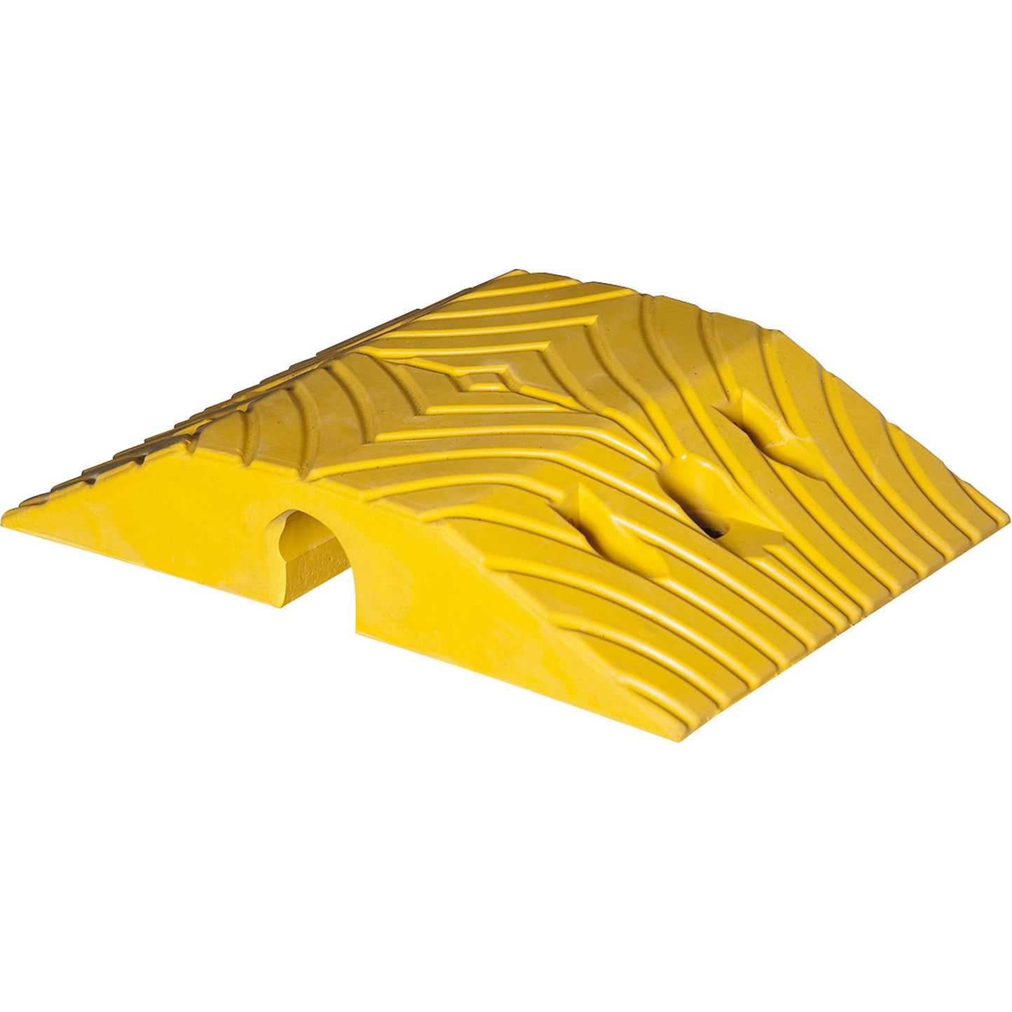 Speed ramp, rubber, height 50 mm, max. 20 km/h, standard element, yellow.