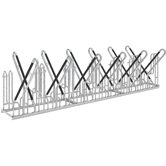 Bike rack, model 4700 XBF, two sided, 2 x 6 parking spaces.