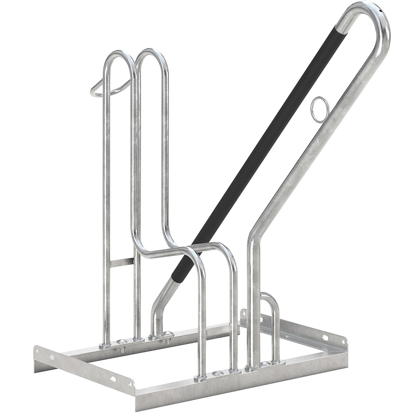 Bike rack, model 4800 XXBF, single sided, parking space, set high.