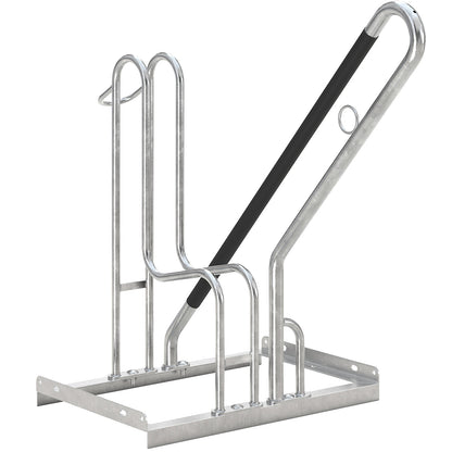 Bike rack, model 4800 XXBF, single sided, parking space, set high.