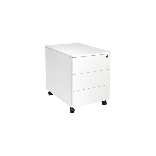 Portland mobile pedestal, HxWxD 550 x 420 x 600 mm, brushed white.