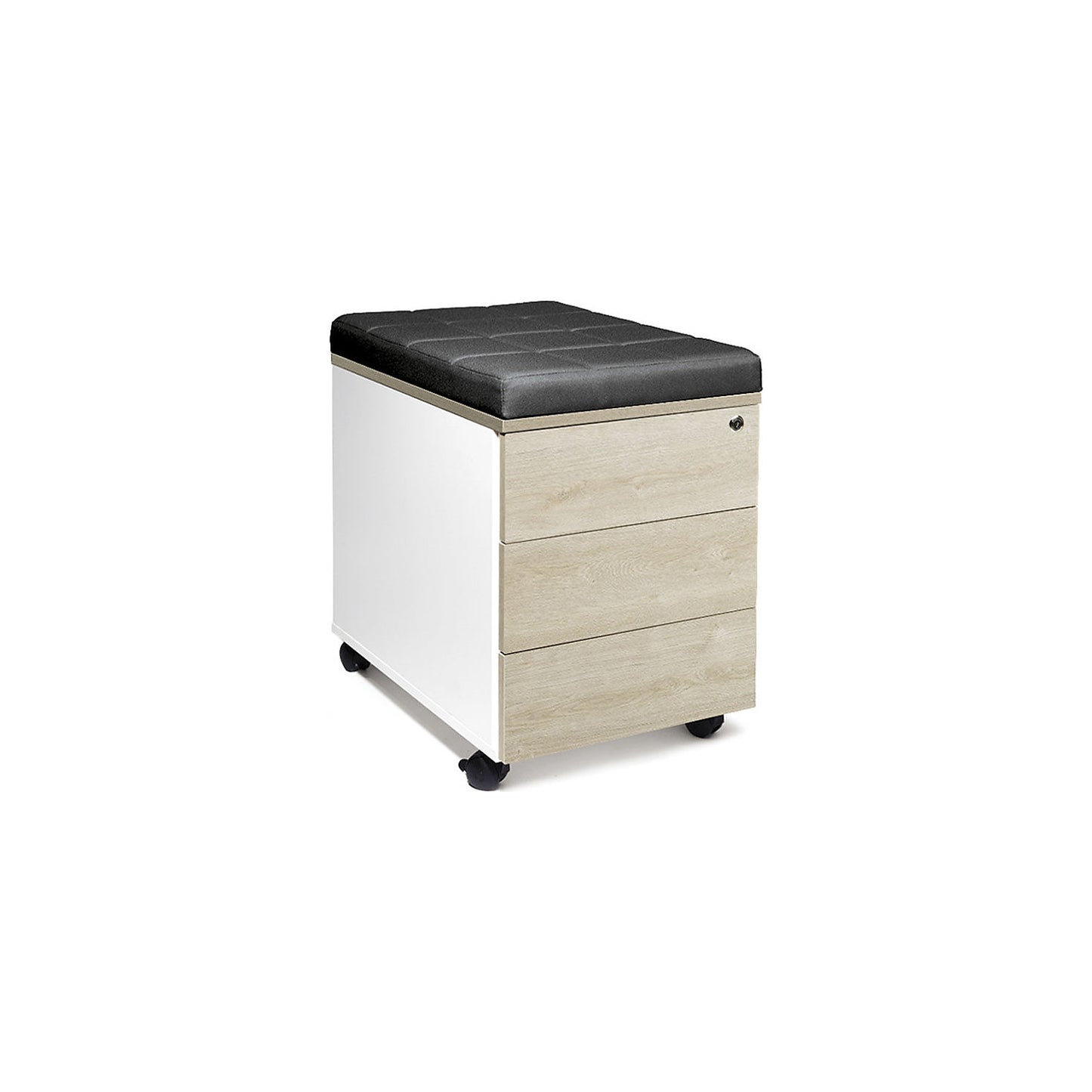 Portland mobile pedestal, HxWxD 550 x 420 x 600 mm, brushed white.
