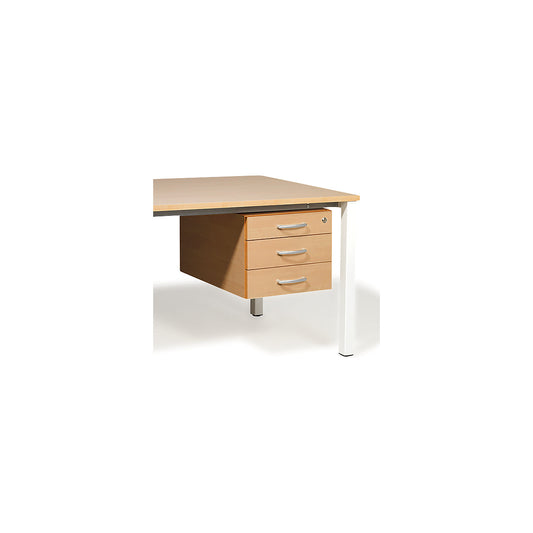 Base cupboard for Desk Duo, WxD 428 x 600 mm, beech.