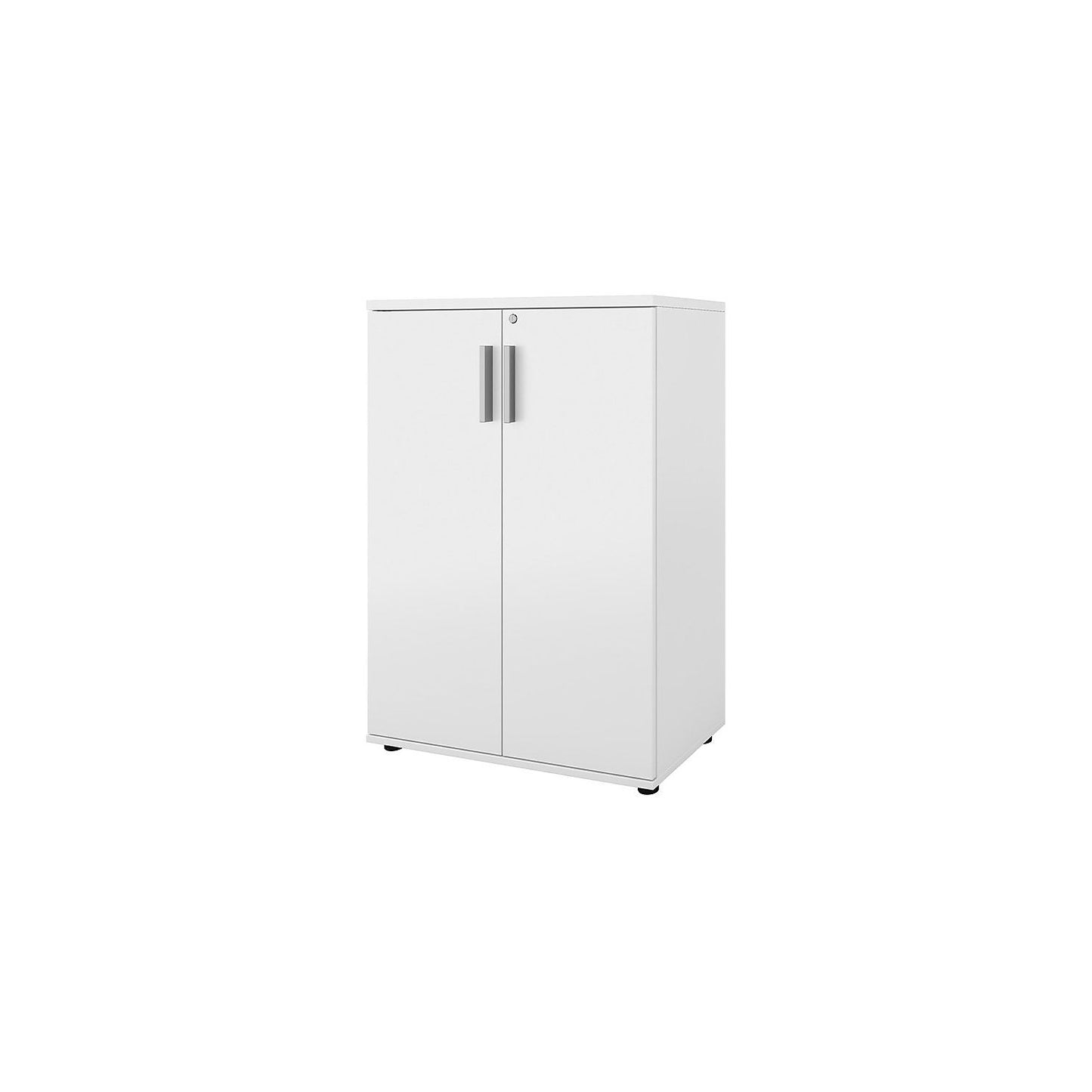 Portland cupboard, WxD 800 x 420 mm, H 1138 mm, door height 1060 mm, brushed white.