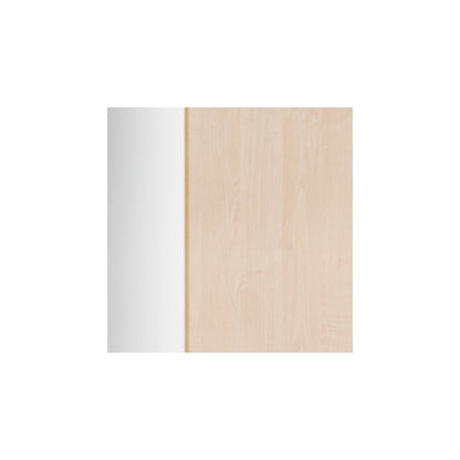 Portland cupboard, WxD 800 x 420 mm, H 1138 mm, door height 1060 mm, brushed white / birch.