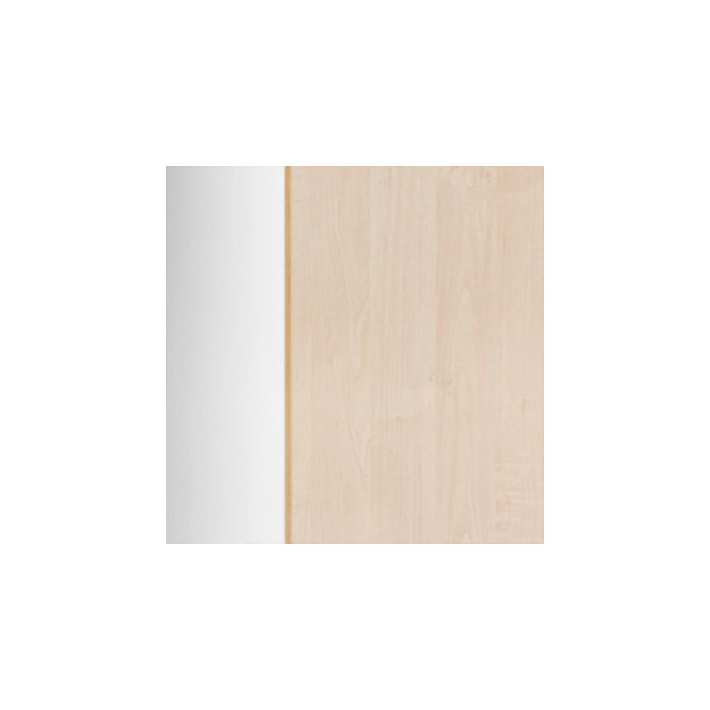 Portland office shelf unit, HxWxD 1845 x 800 x 420 mm, brushed white / birch.