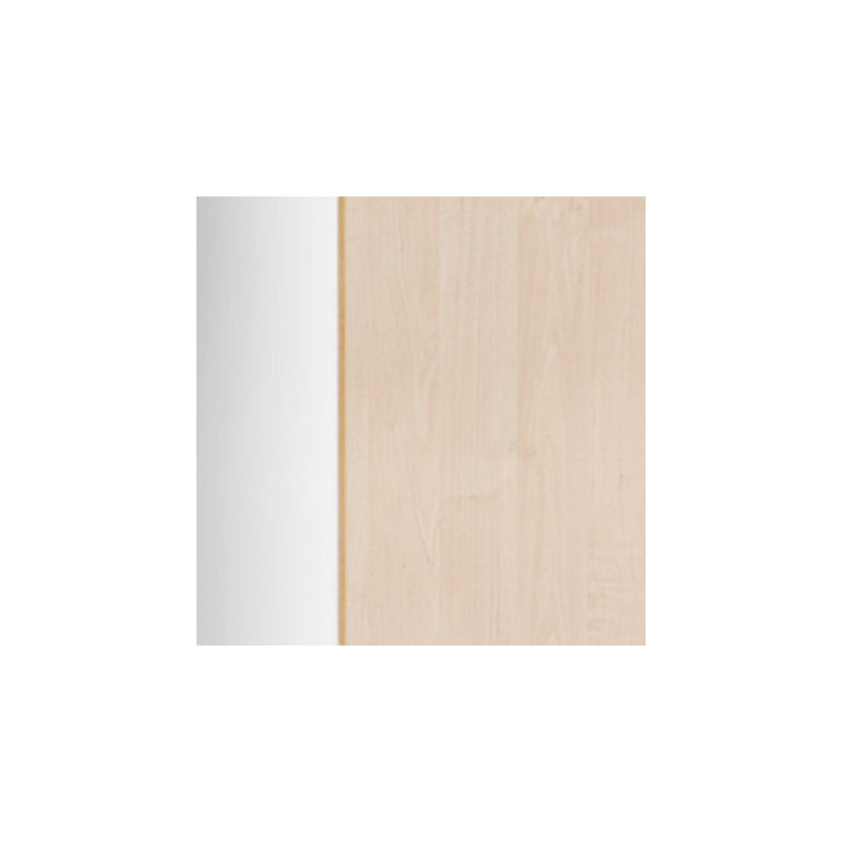 Portland cupboard, WxD 800 x 420 mm, H 1845 mm, door height 1060 mm, brushed white / birch.