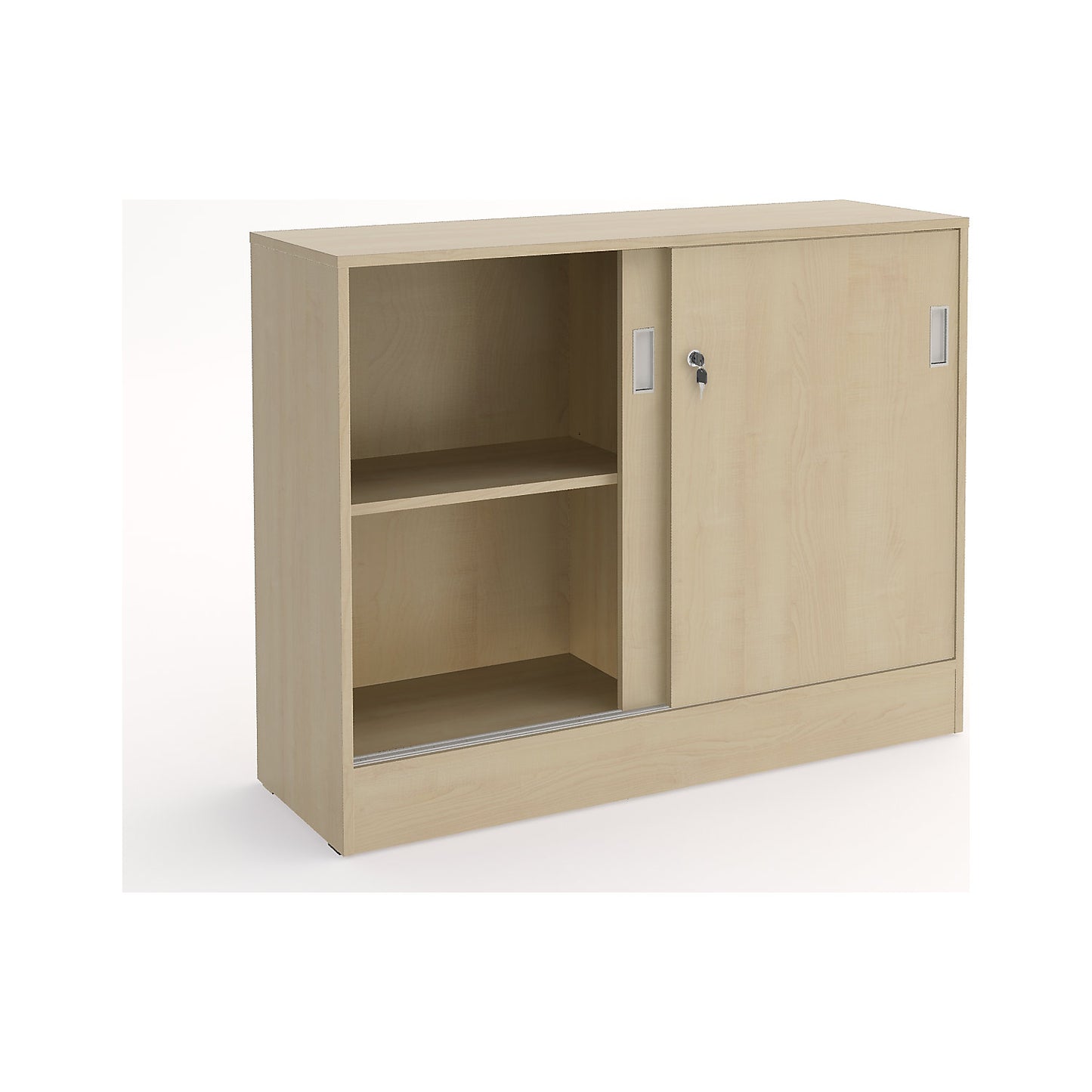 Chicago cupboard with sliding doors, HxWxD 948 x 1215 x 400 mm, birch.