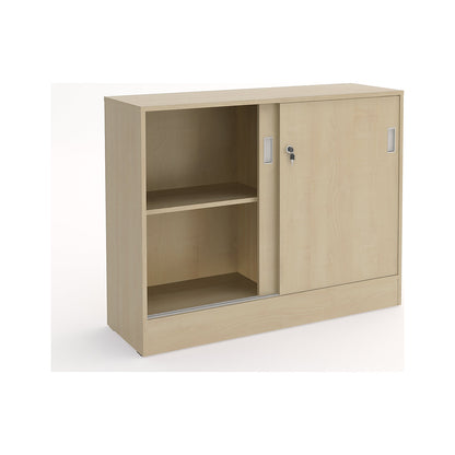 Chicago cupboard with sliding doors, HxWxD 948 x 1215 x 400 mm, birch.