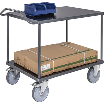 ERGO table trolley, 2 shelves, LxWxH 1310 x 800 x 965 mm.